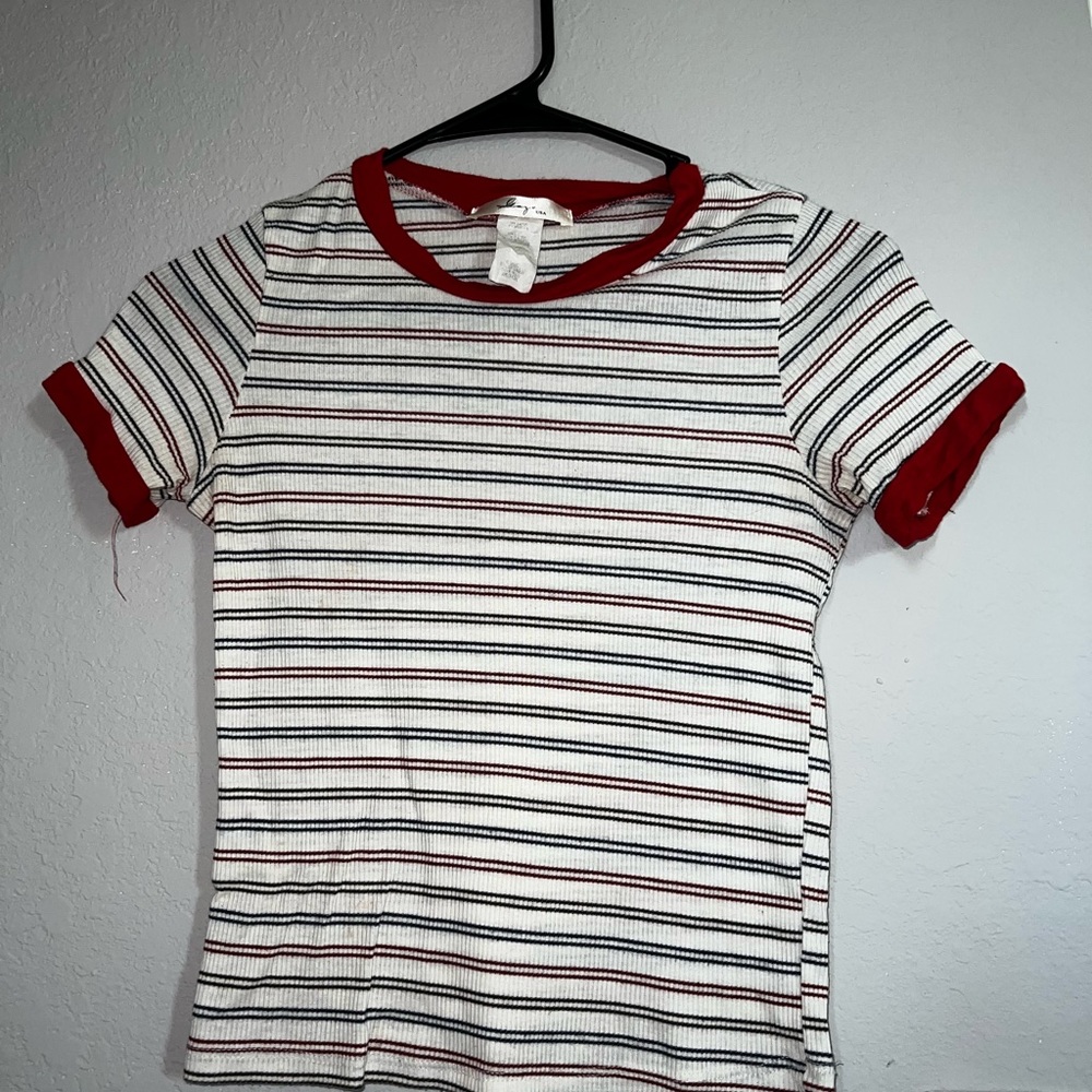 Stripped Short Sleeve Shirt